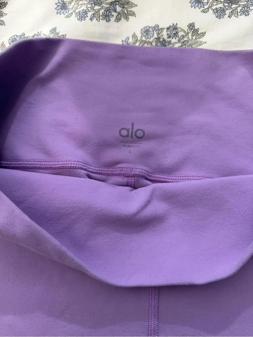 ALO Yoga Lavender High-Rise Bike Shorts